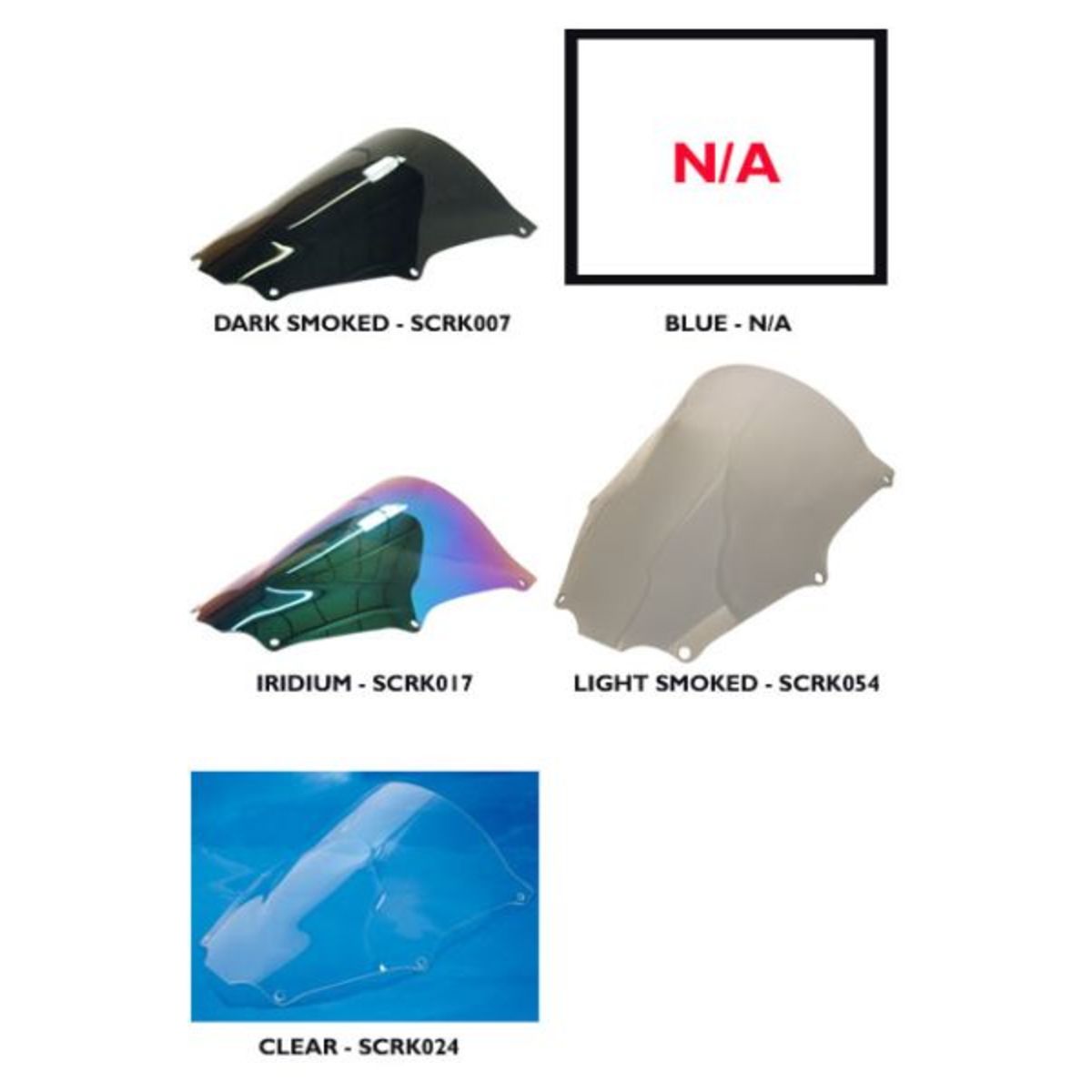 Dark smoked double bubble screen for Kawasaki ZX9R Ninja (2000-04), featuring a sleek, aerodynamic design and durable material for enhanced performance.