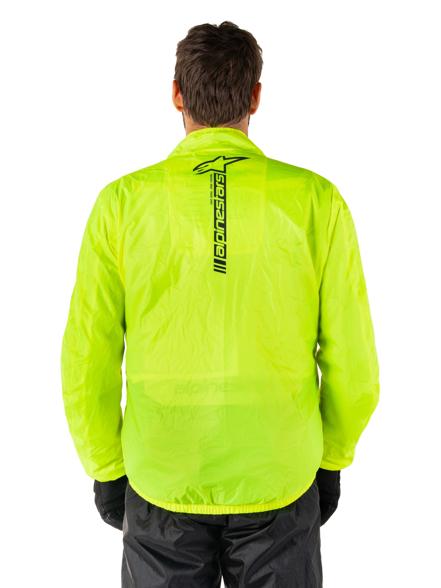 Alpinestars Hurricane Rain V2 Motorcycle Over Jacket - X-Small - Fluro Yellow, Yellow - image 4