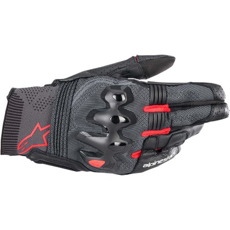 Black and neon-red Alpinestars Morph Sport gloves in size XL, featuring a breathable mesh material, reinforced knuckles, and a snug wrist closure for enhanced grip and protection.