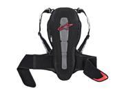 Black and red Alpinestars Nucleon KR-2 back protector in size M, featuring adjustable straps, a sleek design, and a prominent logo on the back.