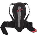 Black and red Alpinestars Nucleon KR-2 back protector in size XL, featuring a sleek design, adjustable straps, and breathable material for enhanced comfort and protection.