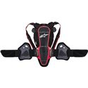 Black and red Alpinestars Nucleon KR-3 Back Protector in size L, featuring a lightweight design, adjustable straps, and breathable mesh for enhanced comfort and protection.