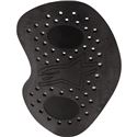 Black Alpinestars Nucleon KR-H hip protectors in size S, featuring a flexible design with ventilation holes and a contoured shape for enhanced comfort and protection.