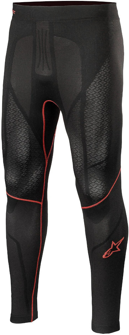 Black and red Alpinestars Ride Tech V2 functional pants in size XXL, featuring a sleek design with mesh panels and contrasting red stitching for enhanced breathability and style.