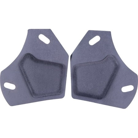 Grey Alpinestars Supertech S-R10 ear pads featuring a contoured design with cutouts for ventilation, made from soft material for comfort, available in one size.