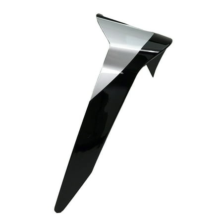 Sleek black and silver Alpinestars Supertech S-R10 Element spoiler, featuring a streamlined design and glossy finish, suitable for various applications. Size: One Size.