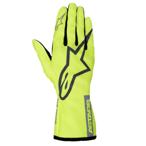 alpinestars Alpinestars Tech 1-K Race V2 Kart Gloves - Colour: Pure - Fluro Yellow / Mid Grey / Dark Silver, Size: M