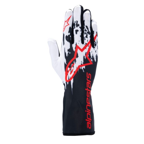 alpinestars Alpinestars Tech 1-K V3 Kart Gloves - Size: M, Colour: Black / White / Red