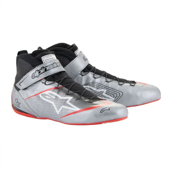 alpinestars Alpinestars Tech 1-Z V3 Race Boots - Size: UK 8 / Eur 42, Colour: Dark Silver / Black / Red