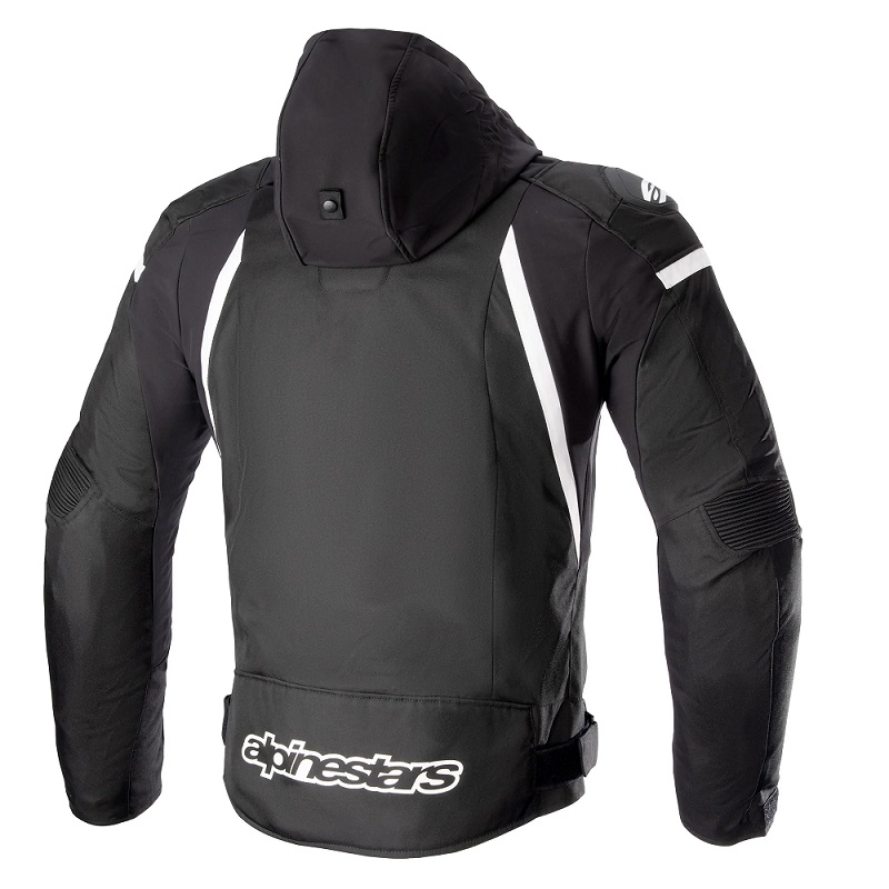 Alpinestars Zaca Waterproof Textile Motorcycle Jacket - Large - Black / White, Black/white - image 2