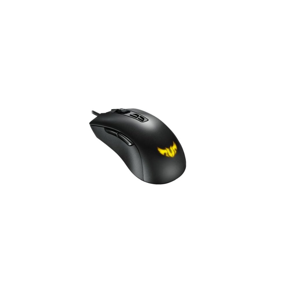 Black ASUS TUF M3 Gen II RGB Optical Gaming Mouse featuring customizable RGB lighting, ergonomic design, and multiple programmable buttons for enhanced gaming performance.