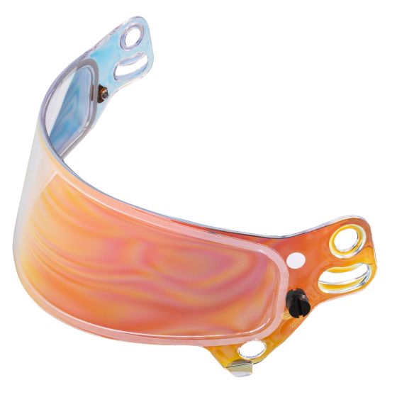 Replacement visor for Bell KC7-CMR helmet, featuring a multi-layer red tint with a clear finish, designed for enhanced visibility and durability.