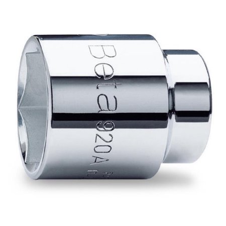 Shiny chrome hexagon hand socket with engraved "Beta 920A" label, featuring a smooth finish and a robust design for durability and precision.