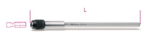Quick-Fit Magnetic Bit Holder by Beta, featuring a silver metal shaft, black knurled grip, and engraved markings for size and model, measuring approximately 12 cm in length.