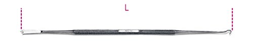 Beta Tools USA 017230001 1723-Spring Puller features a long, metallic body with a coiled spring section and two curved hooks at each end for gripping and pulling springs.