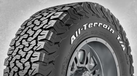 BFGoodrich All-Terrain T/A KO2 tyre featuring a rugged tread design, black rubber material, and white lettering, sized 285/70 R17, suitable for all-season passenger vehicles.
