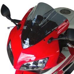Black smoke windshield for Honda CBR 1000 RR (2004-2007), measuring 35 cm (13-3/4"), featuring a sleek design and durable material, enhancing the motorcycle's aerodynamic profile.