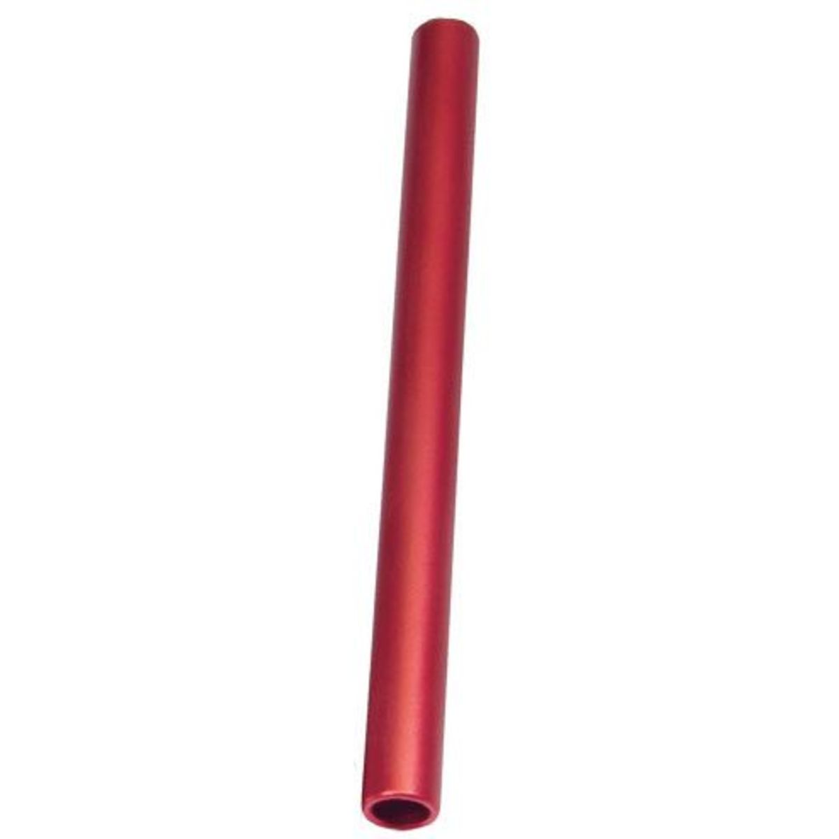 Matt red clip-on handlebar tube, 280 mm in length, made of durable material with a smooth finish, designed for easy attachment to bike handlebars.