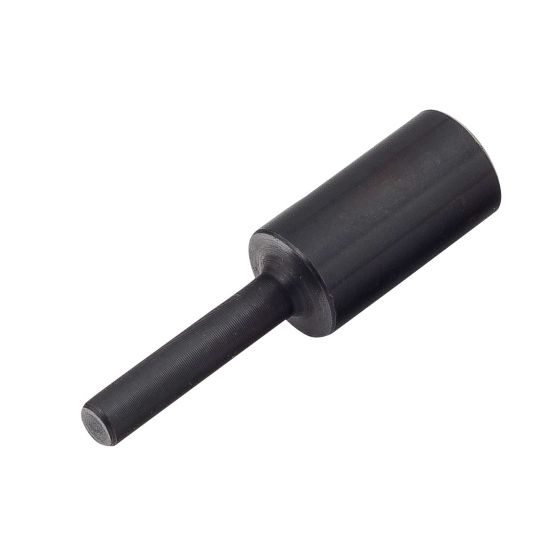 Black metal spare pin designed for heavy-duty chain breaker vice, featuring a cylindrical body with a tapered end for precise application.