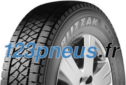 Bridgestone Blizzak W995 tire features a rugged tread pattern for winter traction, labeled with "BLIZZAK" on the sidewall, and designed for Nordic conditions, size 205/75 R16C.