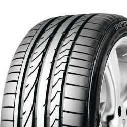 Bridgestone Potenza RE 050 A summer tyre, size 285/40 R19, featuring a sleek black rubber design with deep tread grooves for enhanced grip and performance.