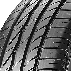 Black rubber tire with a tread pattern designed for wet and dry traction, labeled "Bridgestone Turanza ER 300-2 RFT 195/55 R16 87V *" indicating runflat capability.