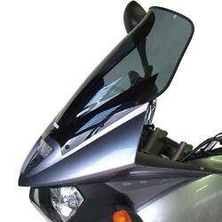 Black smoke windshield for Yamaha TDM 900 (2002-2006) by Bullster, featuring a sleek design that enhances aerodynamics and visibility.