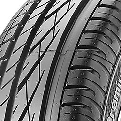 Black rubber tire with a detailed tread pattern, labeled "Continental ContiPremiumContact 185/50 R16 81V," designed for enhanced grip and performance.