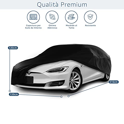 Cosmos Indoor Car Cover - X-Large (516 x 139 x 120cm), Black, Black - image 2