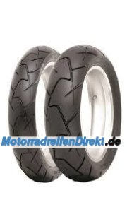 CST CM-A1 60V TL Ride Ambro front tyre in size 120/70R19, featuring a black rubber surface with a tread pattern designed for grip and performance on various terrains.