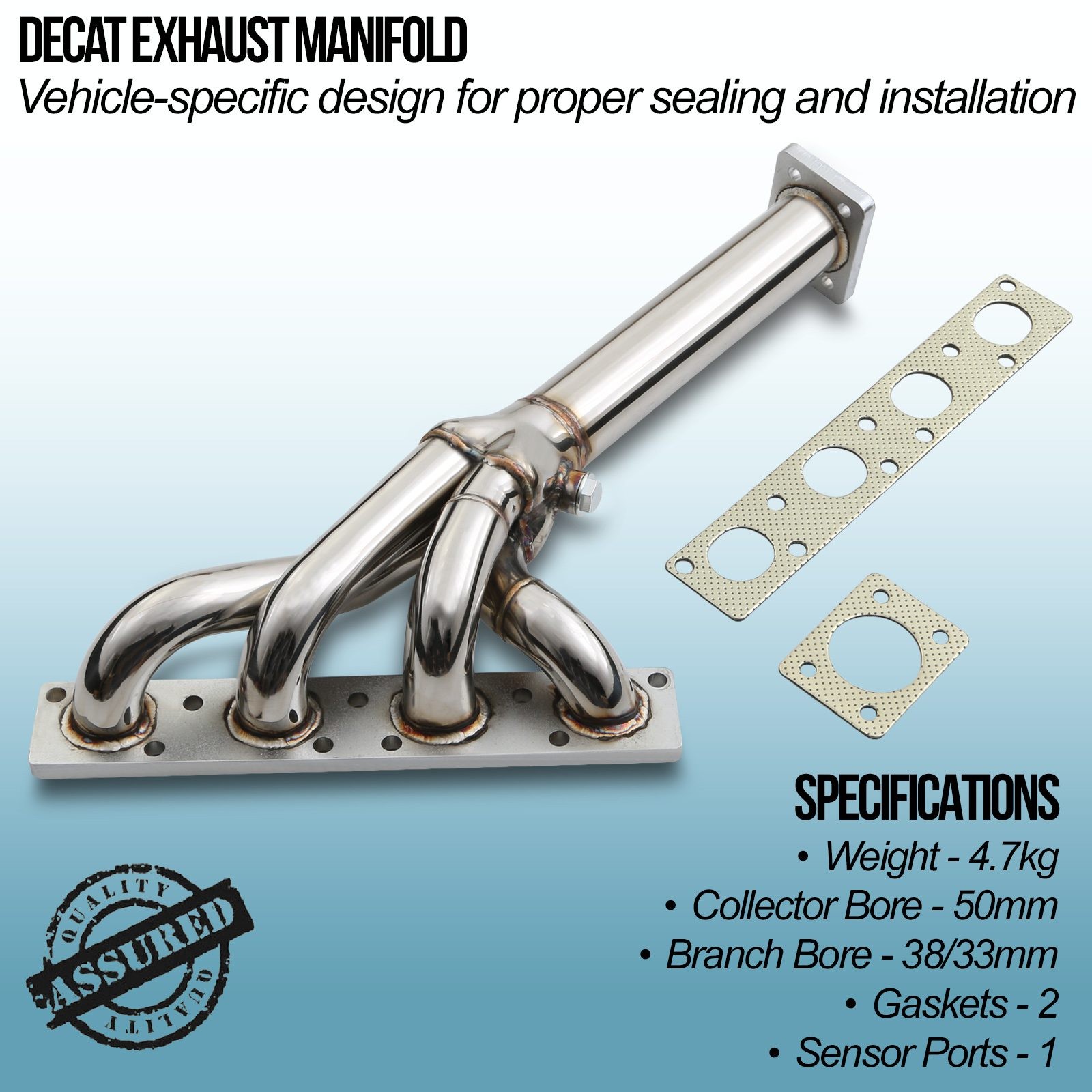 Decat Exhaust Manifold - BMW 1 Series E81 E87 118i 120i N46 04-07 - image 2