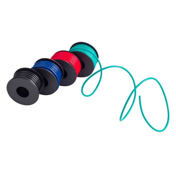 White electrical cable, 17 Amp, approximately 3.5m long, coiled for easy storage, with a smooth finish and durable material, suitable for various electrical applications.