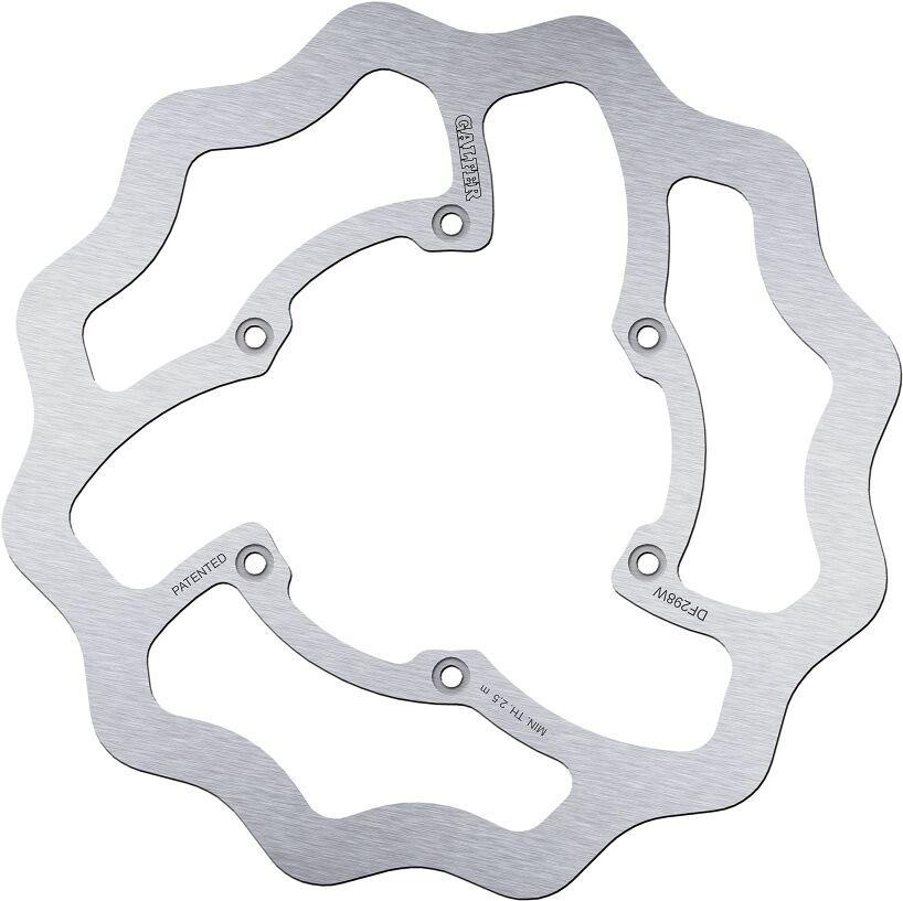 Galfer Wave Front Brake Disc for Yamaha YZF450 (2016-2024), featuring a stainless steel design with a wavy edge and multiple mounting holes for enhanced braking performance.