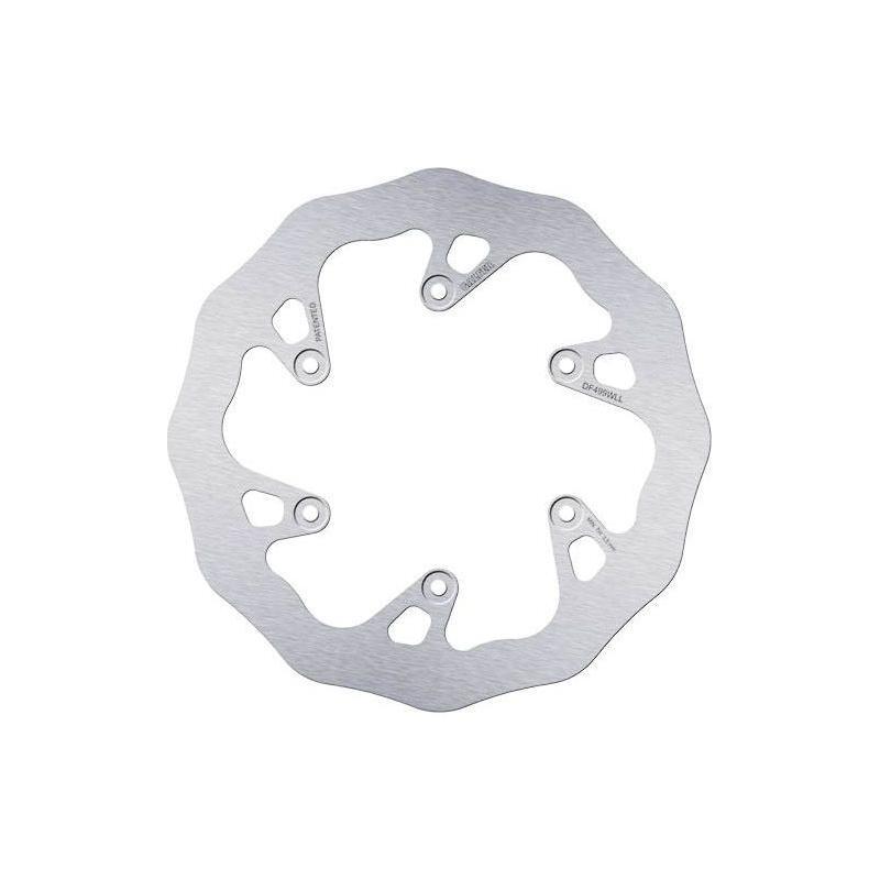 Galfer Wave Rear Brake Disc, model DF499WLL, features a stainless steel construction with a wavy design and multiple mounting holes, designed for Yamaha YZF450 models from 2003 to 2017.