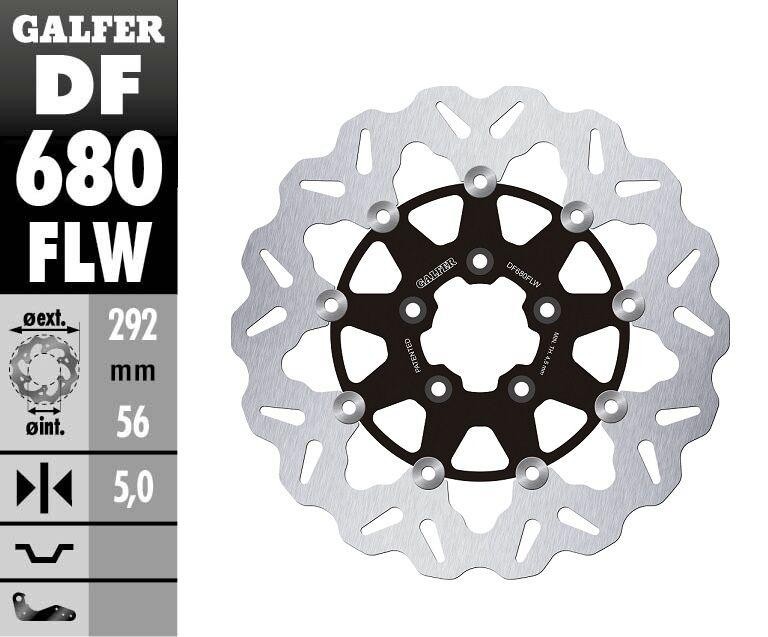 DF680FLW - DF680FLW - Galfer Wave Front Brake Disc - Harley Davidson XLH 883 2000-2003 - image 2