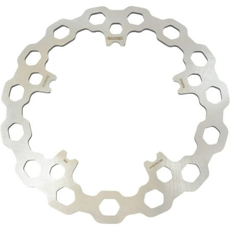 Galfer Cubiq front brake disc, circular stainless steel design with hexagonal cutouts, suitable for Harley Davidson FLTRXSE models from 1977 to 2024.