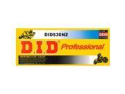 D.I.D Super Non O-Ring 530 NZ 108 Length Chain in a yellow box featuring bold red "D.I.D" logo, with black and silver accents, indicating professional-grade motorcycle chain.