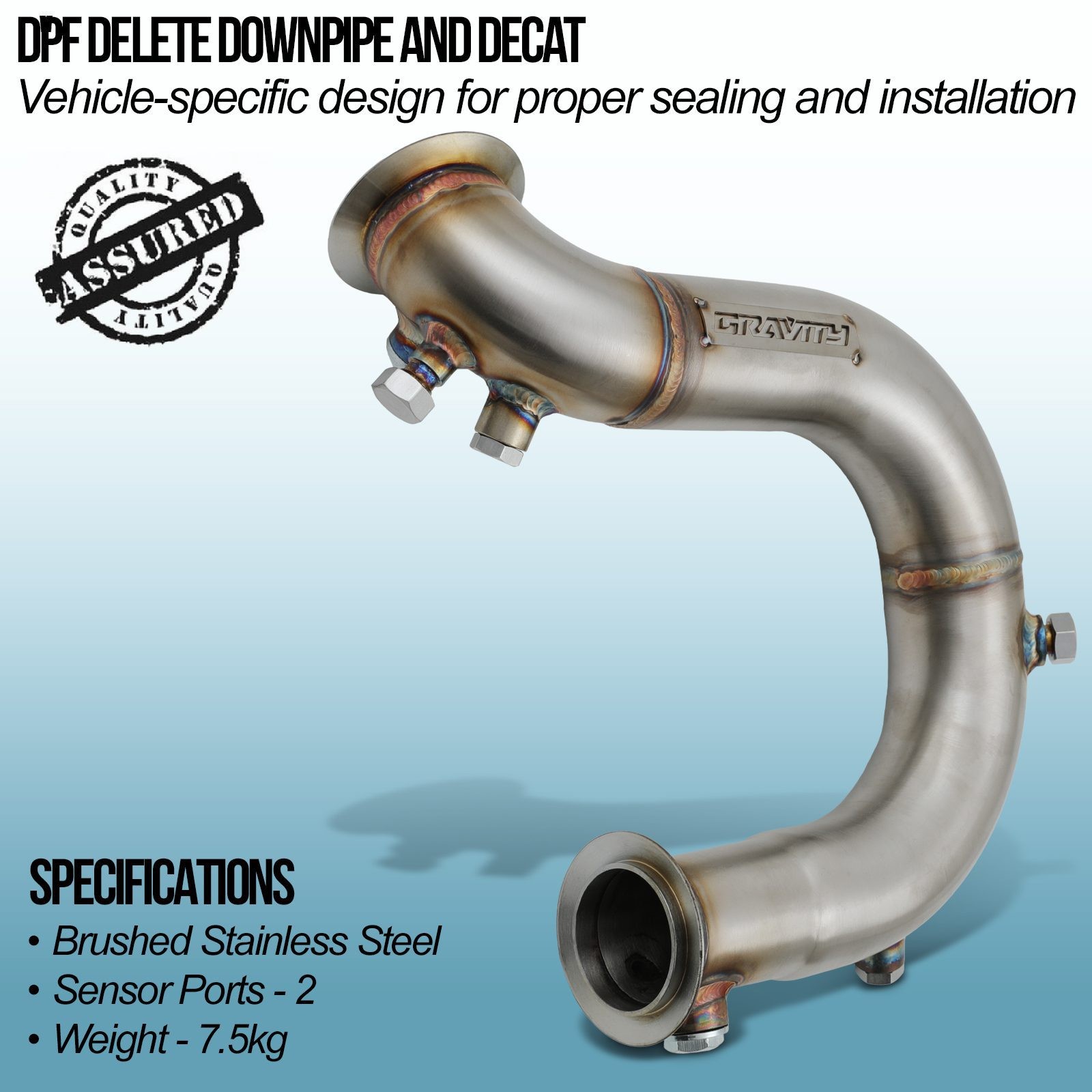 DPF Delete Downpipe and Decat - Skoda Octavia 5E 1.6 / 2.0 TDI CR 12-19 - image 2
