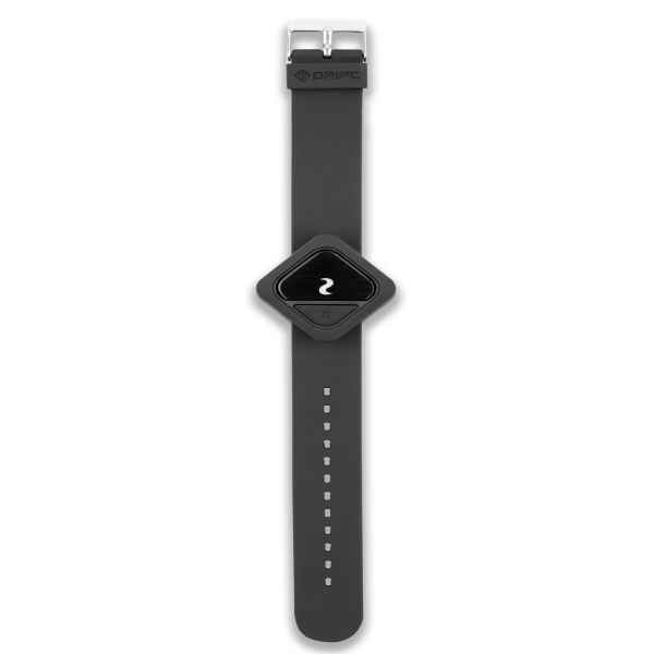 Black Bluetooth remote control with a diamond-shaped button and adjustable strap, designed for use with the Drift Ghost XL action camera, ideal for vlogging.