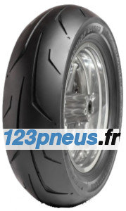 Black motorcycle tire with a smooth, sporty tread pattern, labeled "Dunlop GT 503 H/D," sized 180/70 R16 TL 77V, designed for rear wheel use.
