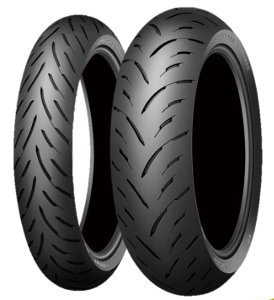 Dunlop Sportmax GPR-300 rear motorcycle tire, size 150/60 R17, featuring a sleek black rubber design with a tread pattern for enhanced grip and performance.