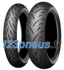 Dunlop Sportmax GPR-300 rear motorcycle tire, size 160/60 R17, featuring a sleek black rubber surface with a distinctive tread pattern for enhanced grip and performance.