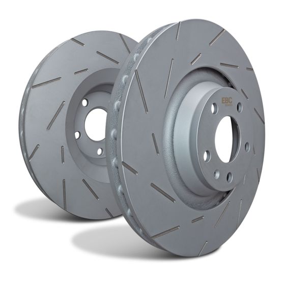 EBC Brakes EBC Brakes Ultimax Slotted Performance Brake Discs - Rear Pair - Solid, 300mm X 12mm