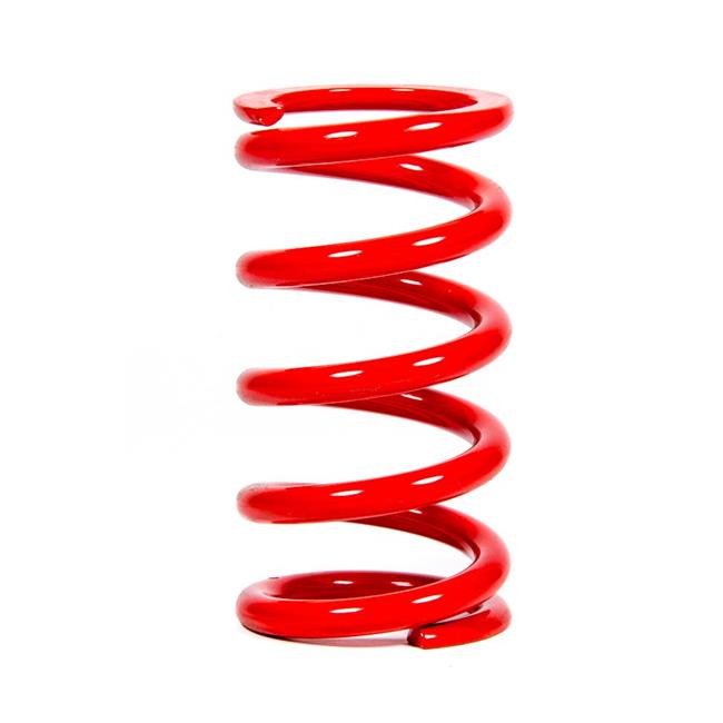 Red coil spring with a 2.25-inch internal diameter, 6-inch length, and a 525 lbs/in compression rating, featuring a glossy finish and evenly spaced coils.