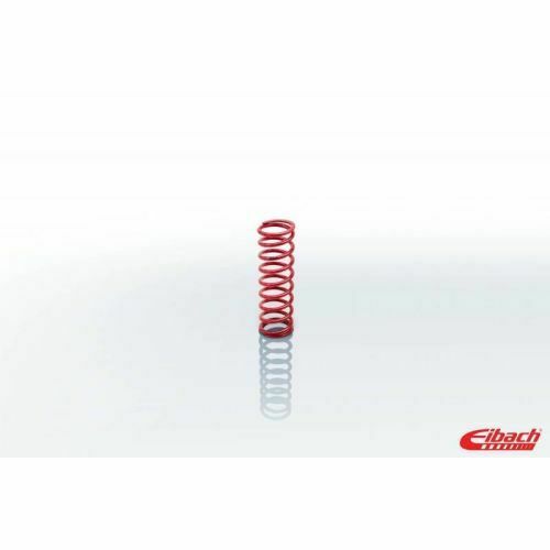 Red coil spring with a diameter of 7.00 inches and a length of 2.50 inches, designed for heavy-duty applications, featuring a glossy finish and Eibach branding.