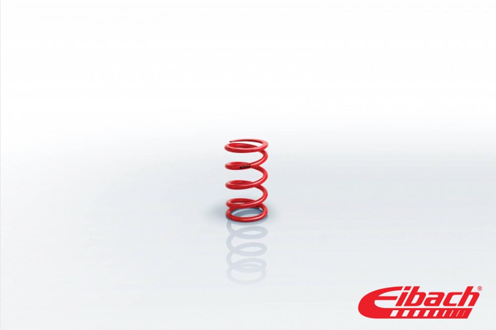 Red coil spring with a 60mm internal diameter, 3.15 inches in length, and a compression rate of 913 lbs/in, featuring a smooth finish and Eibach branding.