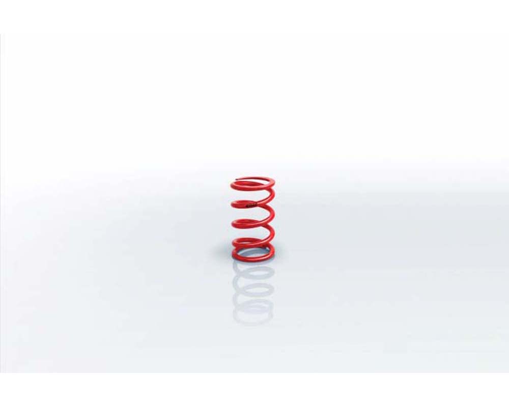 Red Eibach competition spring with a 60mm internal diameter, 5.51-inch length, and a rating of 1256 lbs/in, featuring a smooth finish and tightly wound coils.