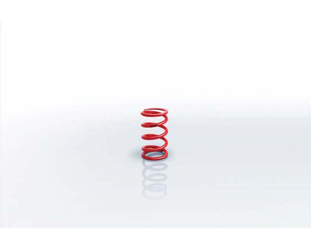 Red Eibach competition spring with a 60mm internal diameter, 2.36-inch ID, 5.51-inch length, and a rating of 342 lbs/in, featuring a coiled design for performance enhancement.