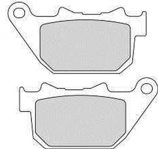 Ferodo FDB2180 Carbon Grip Platinum Motorcycle Brake Pads, featuring a sleek design with a gray friction surface and a sturdy backing, ideal for high-performance braking.
