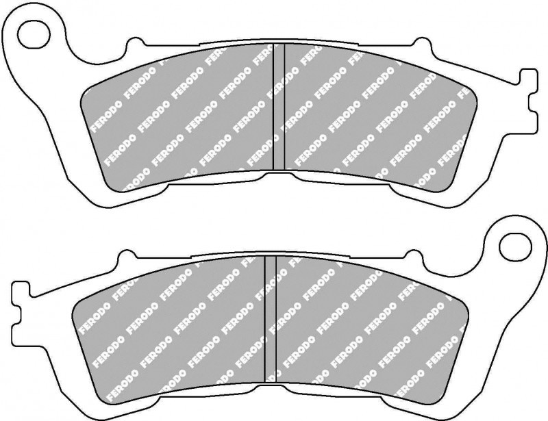 FERODO RACING FDB2196ST brake pad set featuring a distinctive grey friction material with the Ferodo logo, designed for high-performance braking applications.